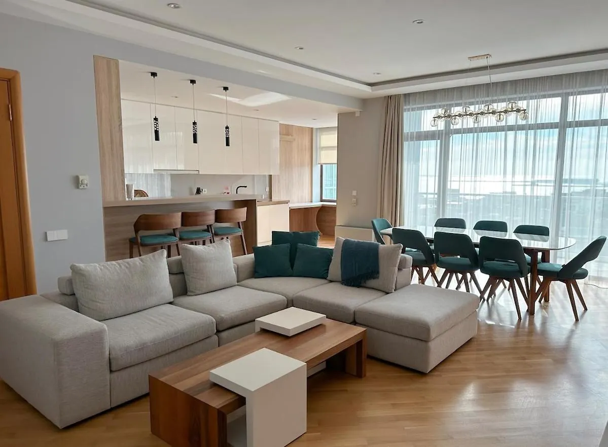 City & Sea View Modern Apartment In City Center Baku