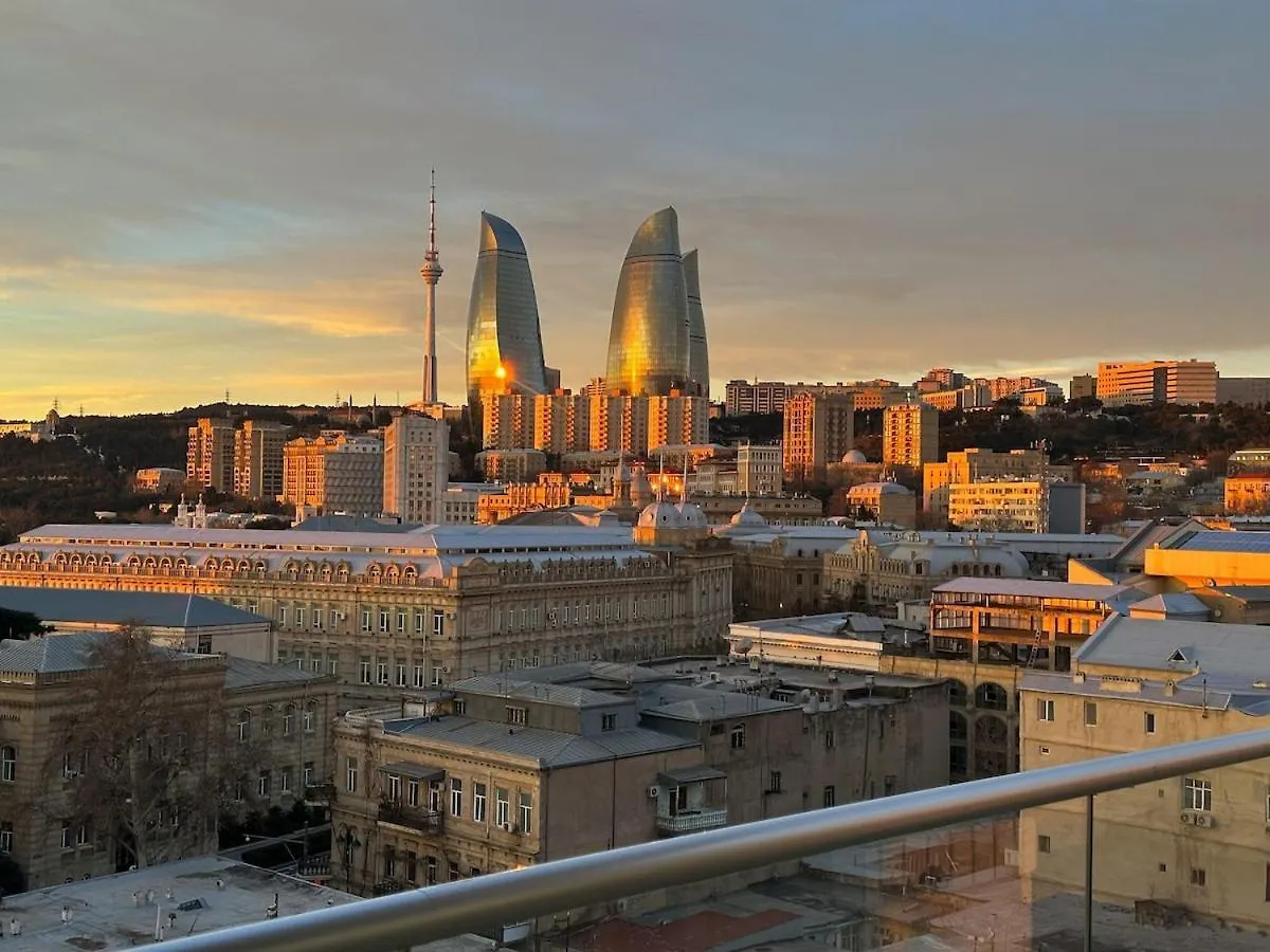 City & Sea View Modern Apartment In City Center Baku