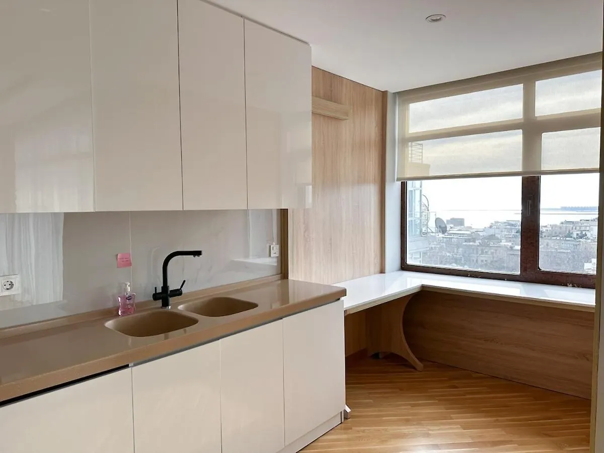 City & Sea View Modern Apartment In City Center Baku