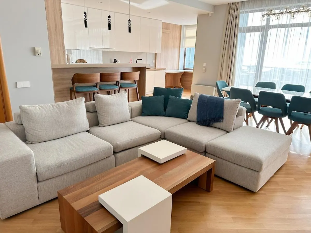 City & Sea View Modern Apartment In City Center Baku