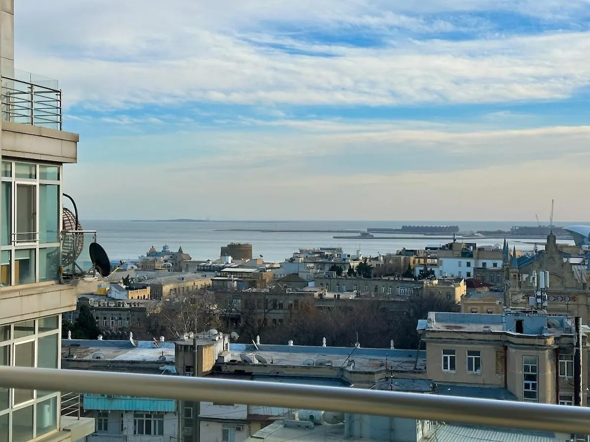 City & Sea View Modern Apartment In City Center Baku