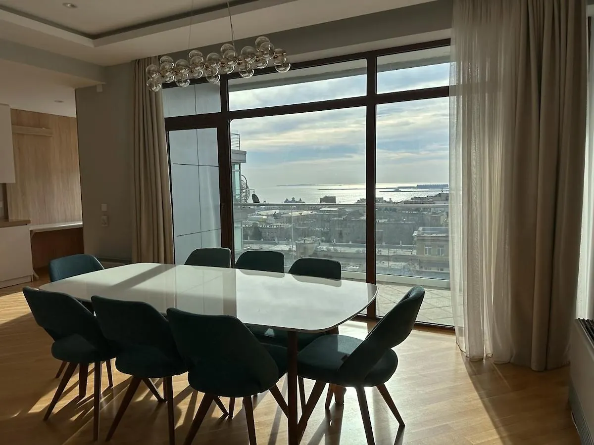 City & Sea View Modern Apartment In City Center Baku