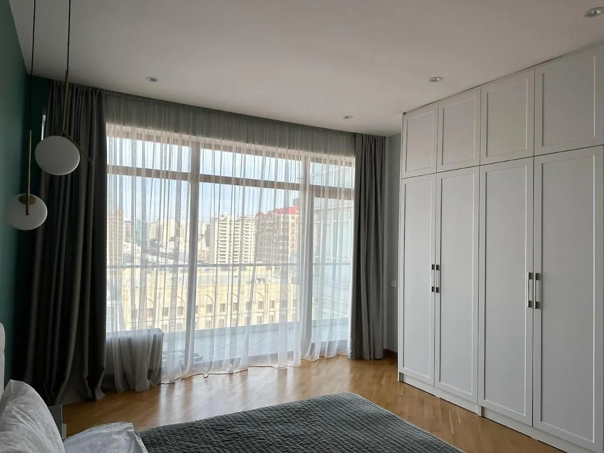 City & Sea View Modern Apartment In City Center Baku