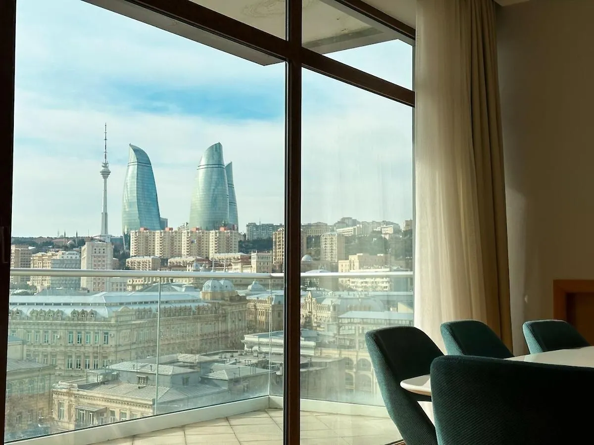 City & Sea View Modern Apartment In City Center Baku